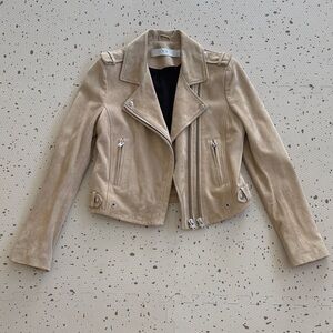 💘 IRO PARIS - DYLAN SUEDE MOTO JACKET SIZE 42